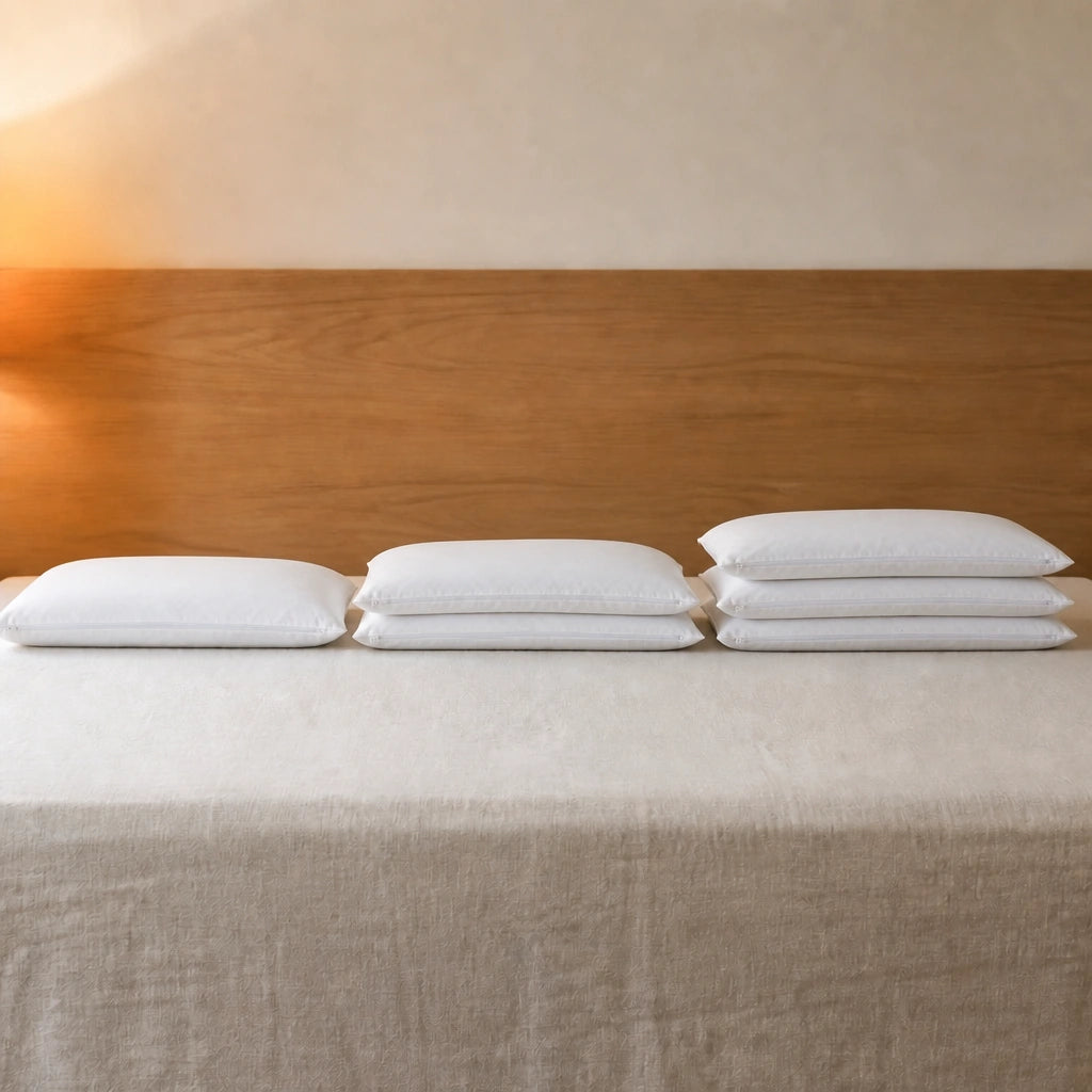 Les trois hauteurs possibles alignées : une, deux puis trois couches